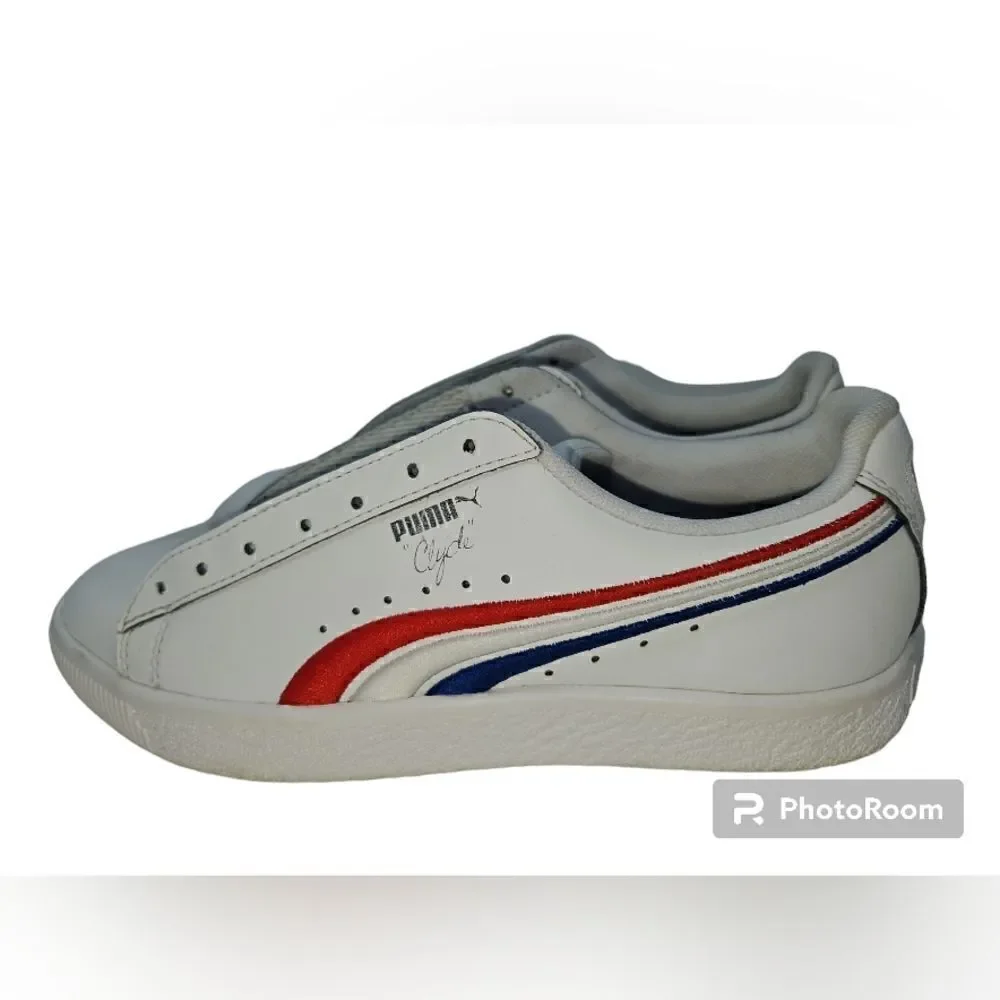 Puma Clyde 4th Of July GS Junior Big Kids Girl Shoes 365743-01 Size 7C